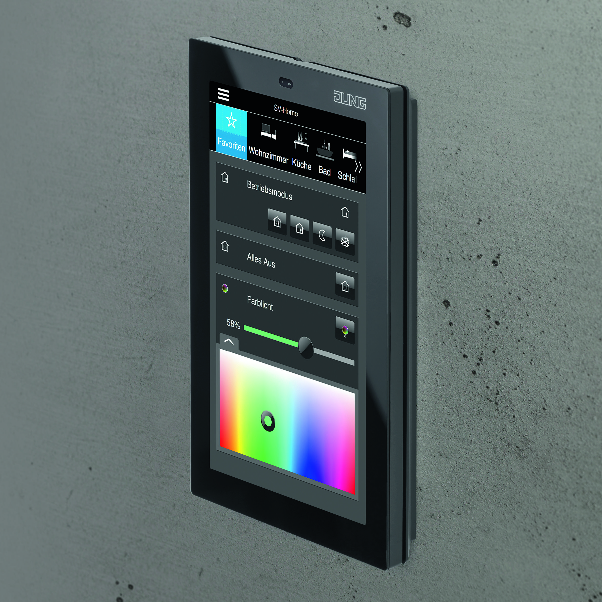 Smart control. Jung Smart Control 5. Сенсорные панели Jung. Jung панель управления. Панель управления умным домом Jung.